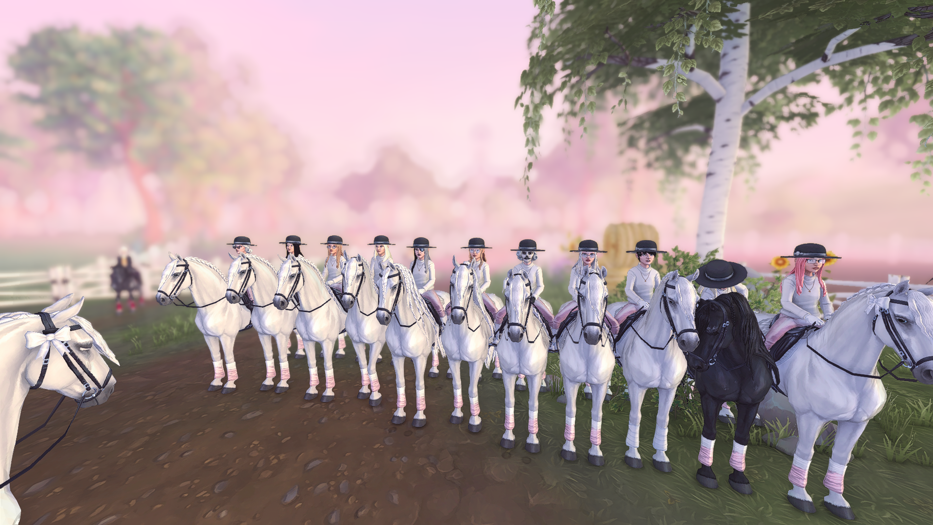 Zdjęcie grupowe w magicznym lesie