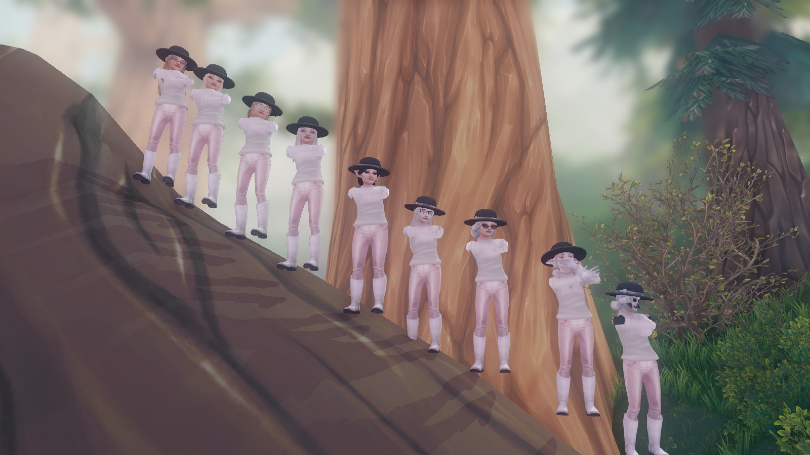 Zdjęcie grupowe na zboczu